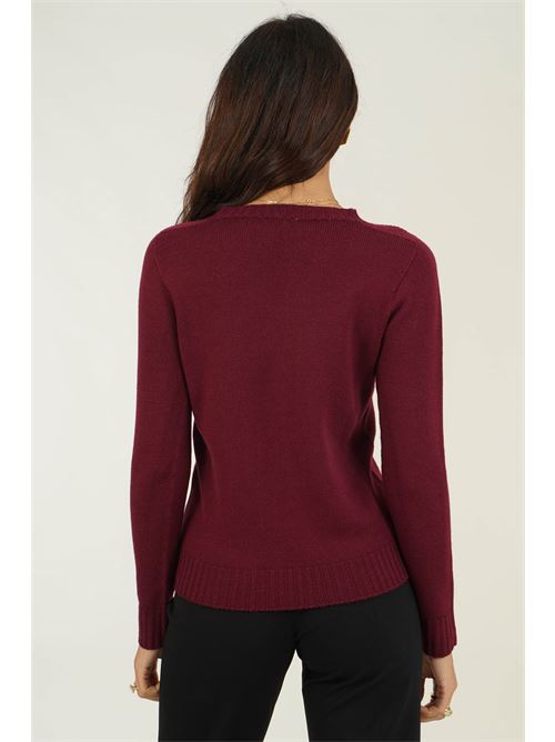 Maglia in pura lana Valeria Ghittori | 1287BORDEAUX
